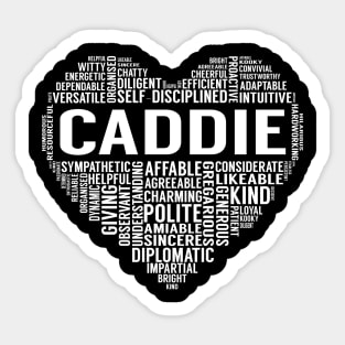 Caddie Heart Sticker